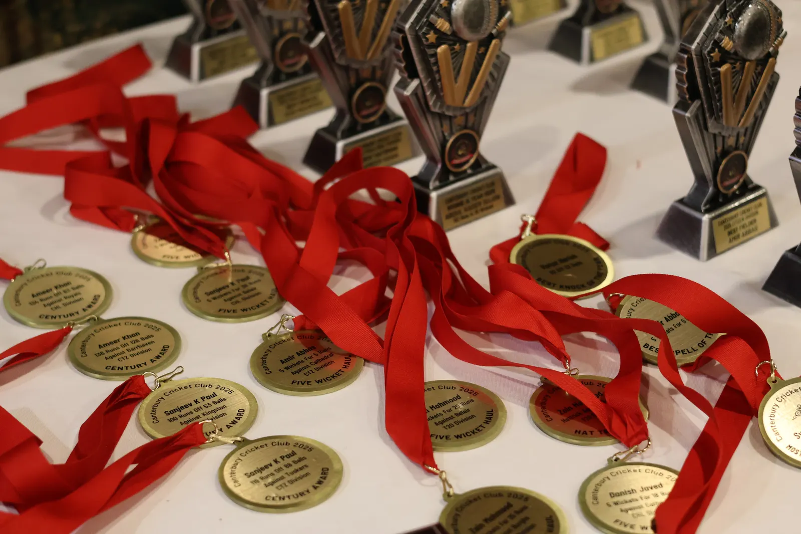 Canterbury Cricket Club awards and trophies
